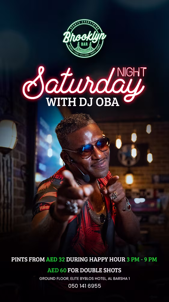 Saturday Night with DJ Oba