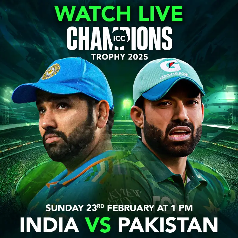 Watch Live: India vs Pakistan